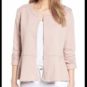 Caslon Peplum Knit Jacket/ sweater